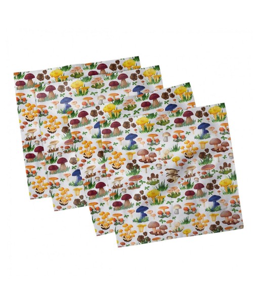 Mushroom Set of 4 Napkins  18