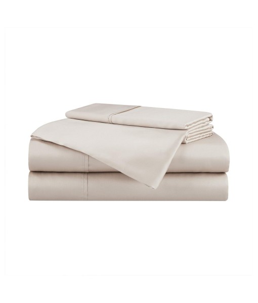 Eucalyptus Tencel King Sheet Set  1 Flat Sheet  1 Fitted Sheet  2 Pillowcases  Ultra Soft Fabric  Breathable and Cooling  Eco-Friendly