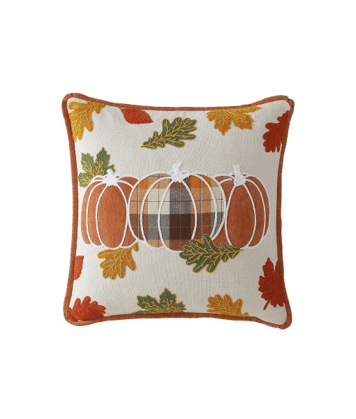 Pumpkin Harvest Embroidered Decorative Pillow  20