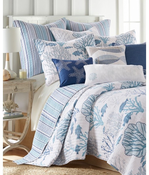 Lacey Sea 2-Pc. Quilt Set  Twin