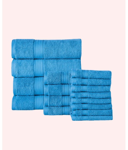 Soft and Absorbent Spa Quality Towel Set - 16 Piece